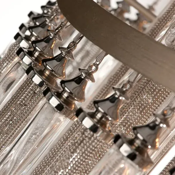 Large Chimera Pendant Light - Silver, Crystal
