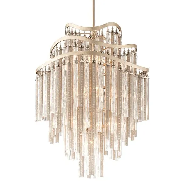 Large Chimera Pendant Light - Silver, Crystal