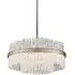 Large Circular Chandelier - Gold, Crystal