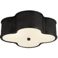 Large Clover Ceiling Light - Gunmetal, Glass