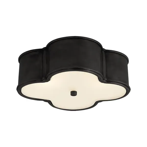 Large Clover Ceiling Light - Gunmetal, Glass