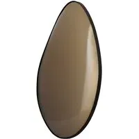 Large Convex Mirror - Bronze, Coloured Glass