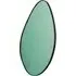 Large Convex Mirror - Green, Coloured Glass