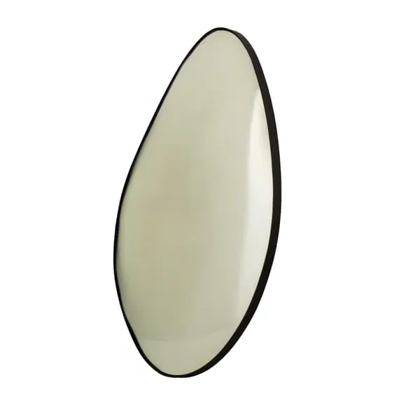 Large Convex Mirror - Silver, Coloured Glass