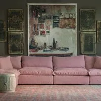 Large Custom Footstool - Upholstered