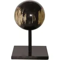 Large Decorative Sphere with Stand - Natural, Petrified Wood