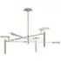 Large Disc Chandelier - Polished Nickel, Alabaster