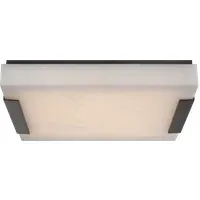 Large Flush Ceiling Light - Bronze, Metal