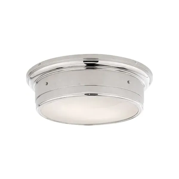 Large Flush Ceiling Light - Polished Nickel image