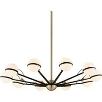 Large Galactic Sphere Chandelier - Black, Glass