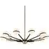 Large Galactic Sphere Chandelier - Black, Glass