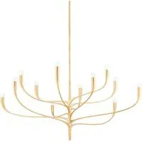 Large Labra Chandelier - Gold, Metal
