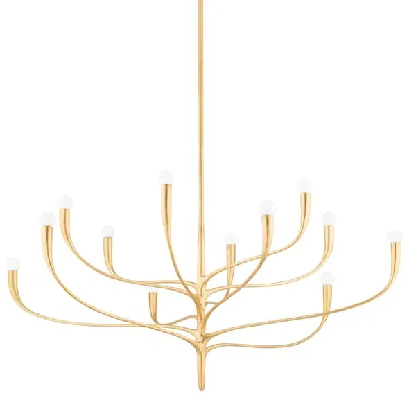 Large Labra Chandelier - Gold, Metal