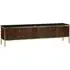 Large Media Unit with Storage - Dark Wood, Oak Veneer
