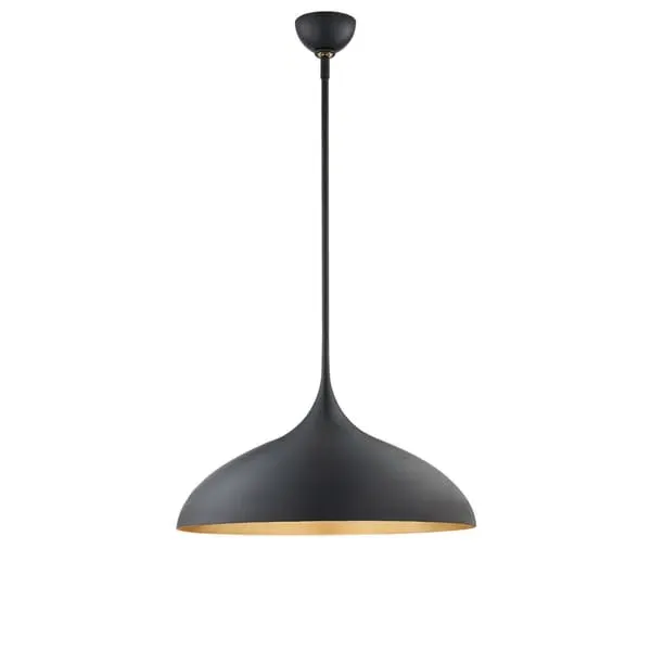 Large Pendant Light - Black, Metal