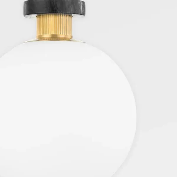 Large Pendant Light - Brass, Metal