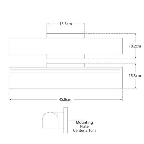 Large Picture Wall Light - Polished Nickel