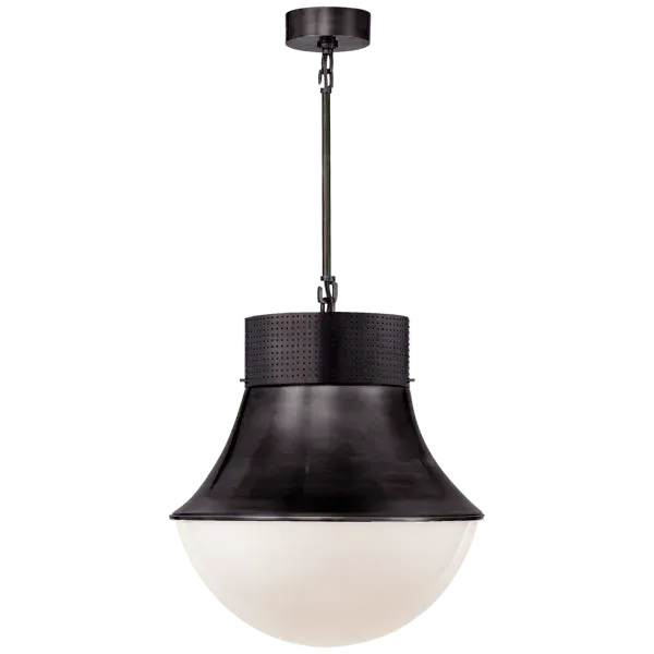 Large Precision Pendant Light - Bronze, Metal