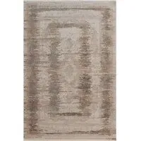 Large Rug with Medallion Design - Sandy Tones