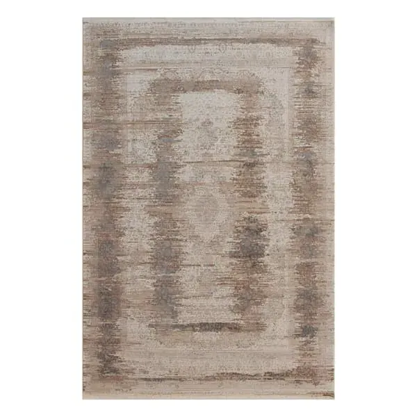 Large Rug with Medallion Design - Sandy Tones