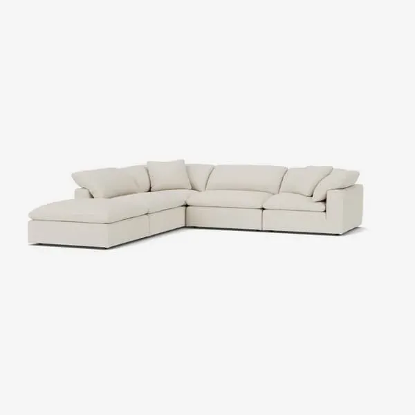 Large Sectional Sofa - Natural, Linen