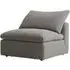 Large Sectional Sofa with Chaise - Grey, Velvet