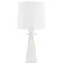 Large Statuesque Table Lamp - White, Metal