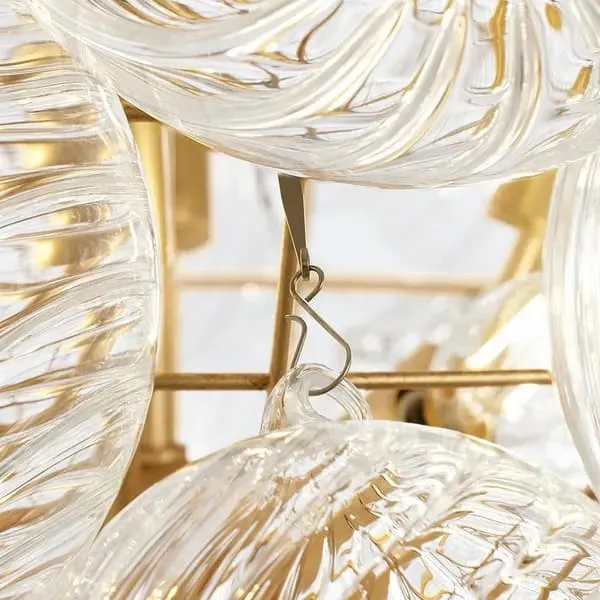 Large Talia Chandelier - Gild, Glass