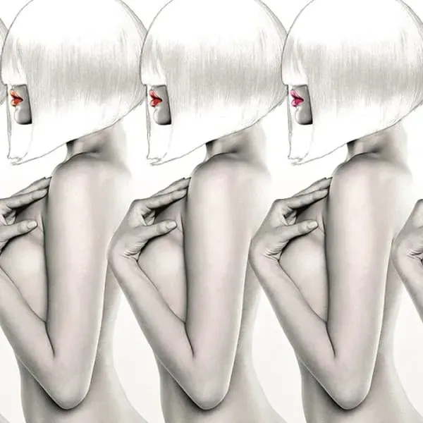 Large Wall Art Ladies White - White, Plexiglass