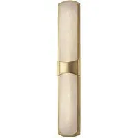 Large Wall Light - Aged Brass, Alabaster