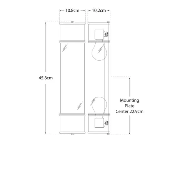 Large Wall Light - Bronze
