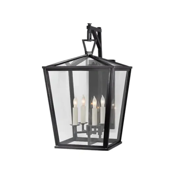 Large Wall Light with Candles - Bronze, Metal
