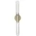 Large Wall Light with Faceted Glass - Brass