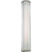 Large Wall Light with Glass Rods - Nickel