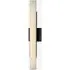 Large Wall Light with Glass Shade - Bronze