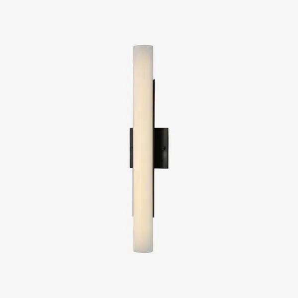 Large Wall Light with Glass Shade - Bronze