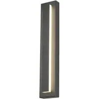 Large Wedge Wall Light - Charcoal Grey