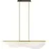 LED Wave Pendant Light - Brass, Plated Metal