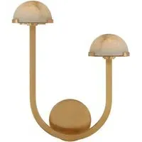 Left Wall Light - Antique-Burnished Brass