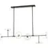 Linear Glass Disc Chandelier - Brass, Glass