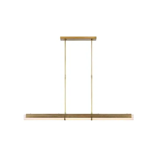 Linear Pendant Light - Antique Brass, Glass