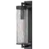 Linear Wall Light with Crackled Glass - Bronze