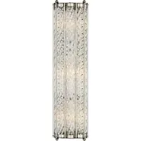 Linear Wall Light with Crystals - Nickel