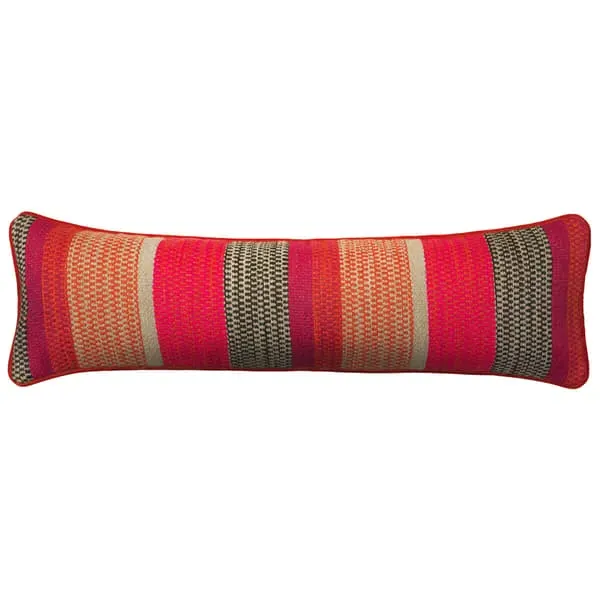 Llama Draught Excluder - Orange, Wool image