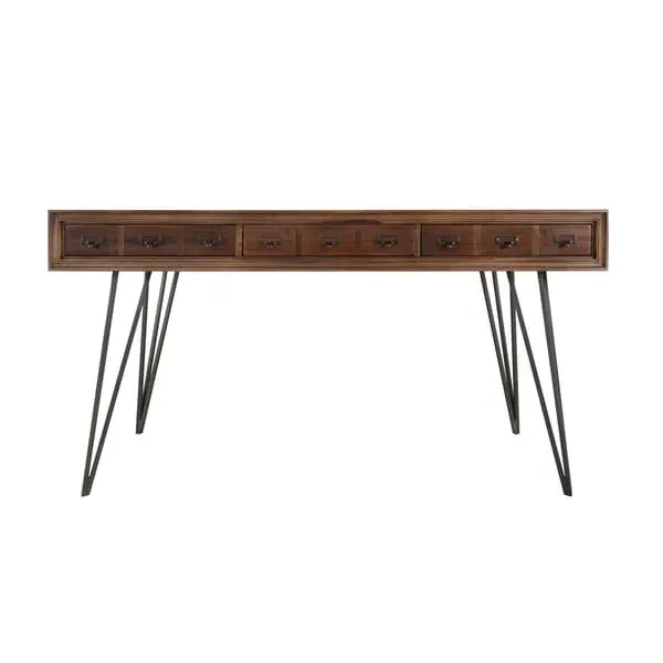 Lloyd Desk with Storage - Wood