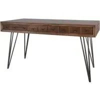 Lloyd Desk with Storage - Wood