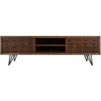 Lloyd Media Unit with Storage - Natural, Reclaimed Wood