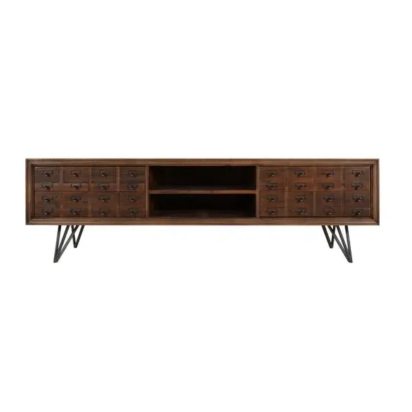 Lloyd Media Unit with Storage - Natural, Reclaimed Wood image