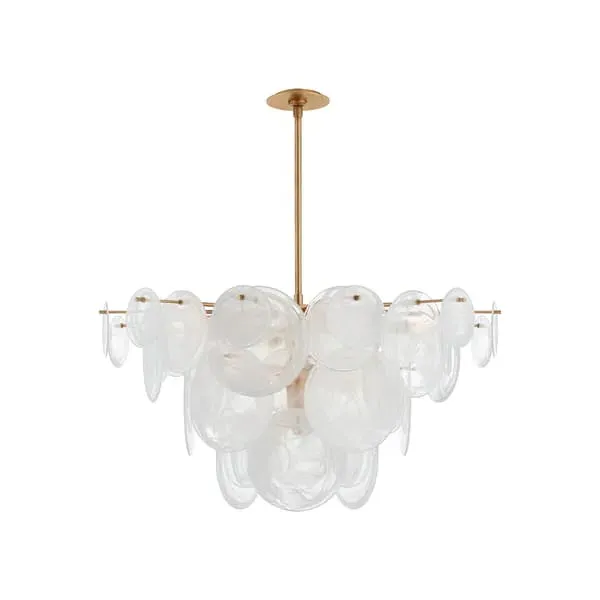 Loire Chandelier - Gild, Glass