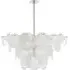 Loire Chandelier - Polished Nickel, Glass